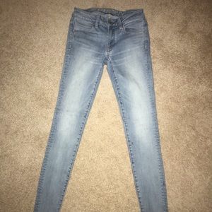 Light wash low rise American Eagle jeans